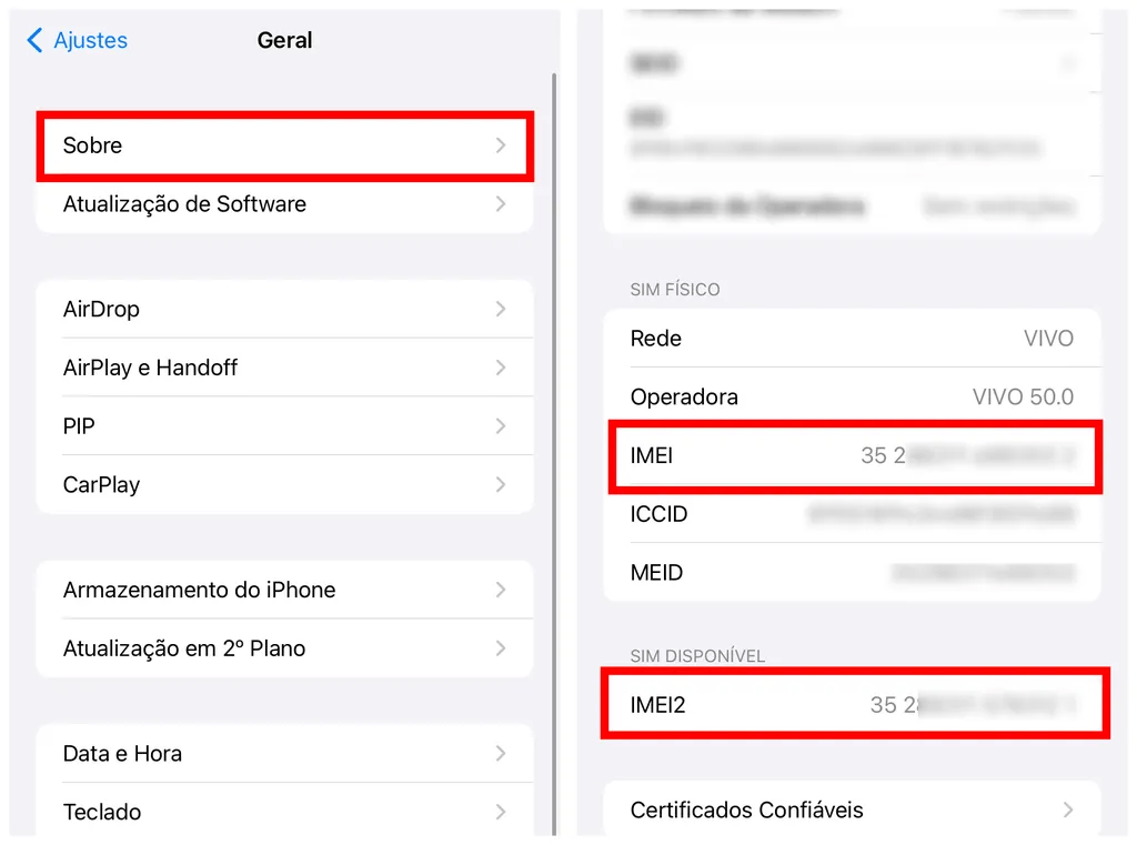 Bloquear imei do celular
