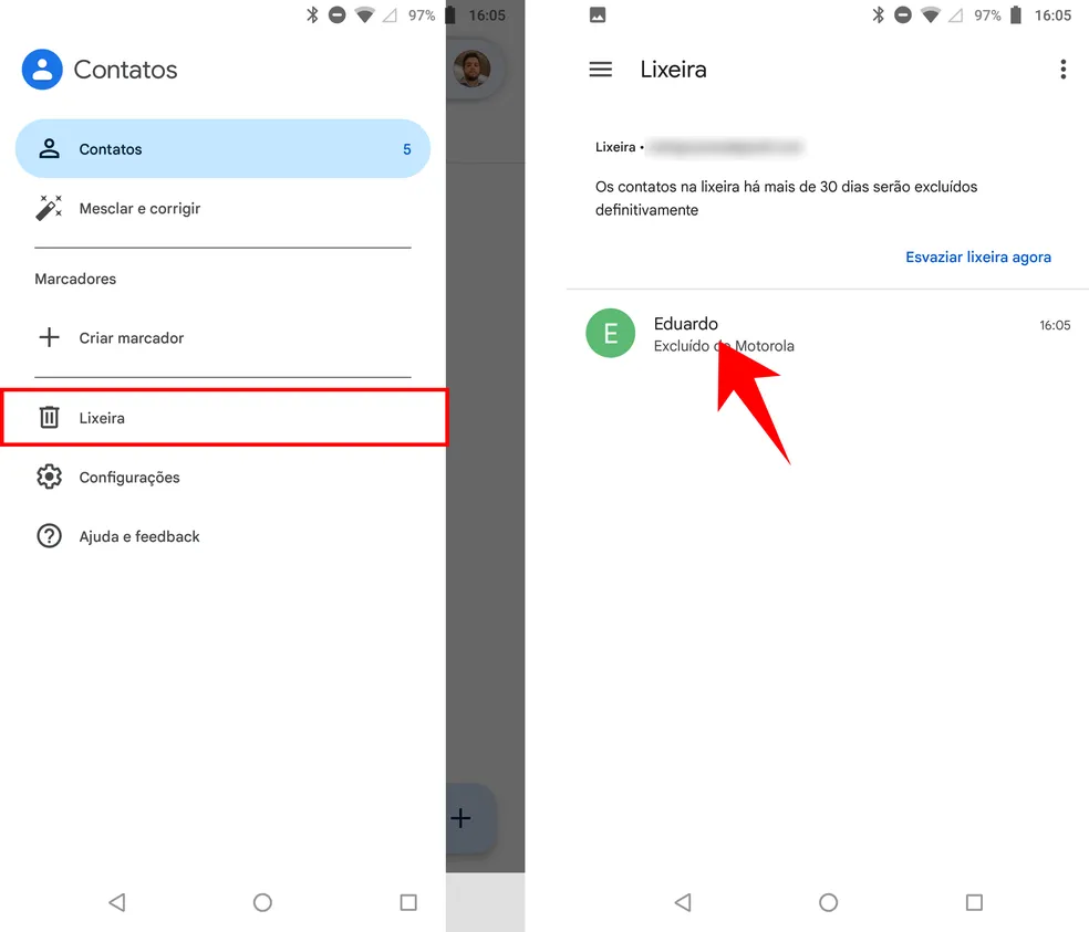 Como recuperar contatos apagados do iphone e android - contatos apagados google